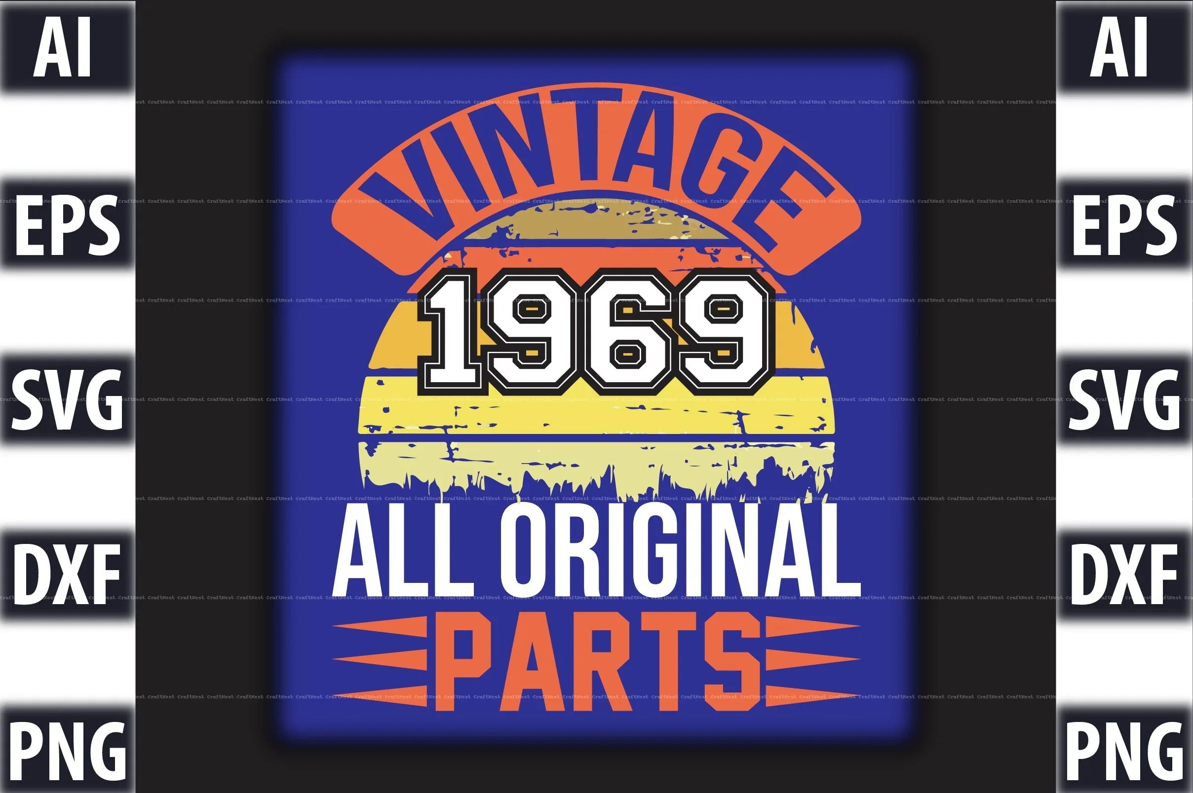 Vintage T-Shirt Design SVG Bundle 2 - CraftNest - Digital Crafting and Art