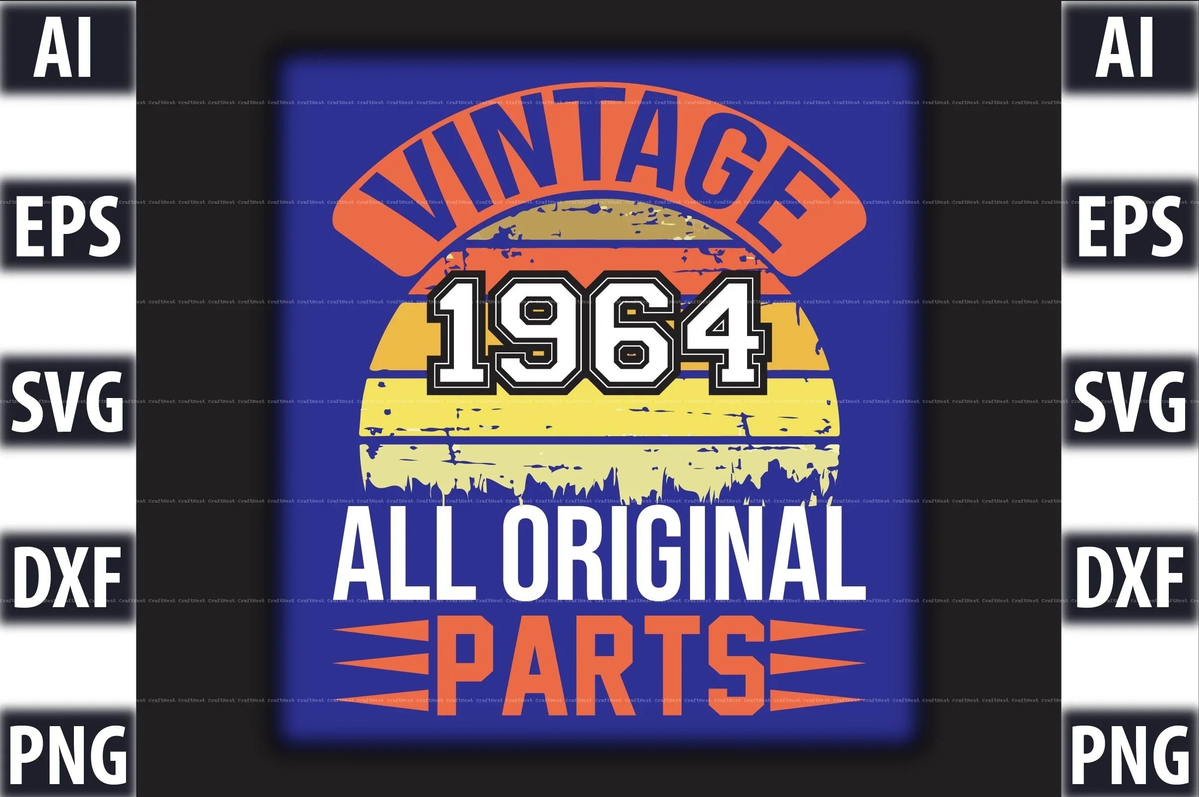 Vintage T-Shirt Design SVG Bundle 2 - CraftNest - Digital Crafting and Art