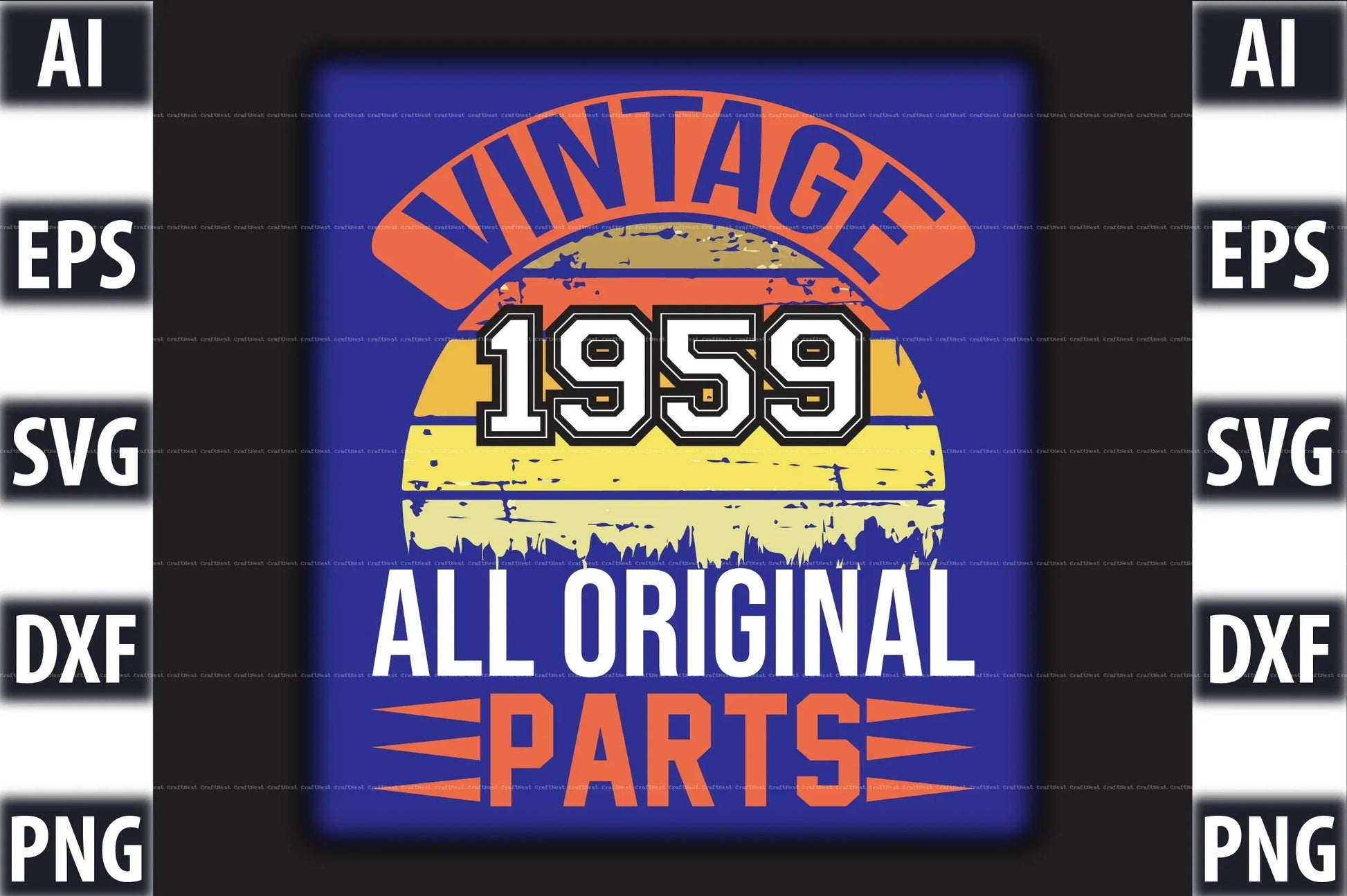 Vintage T-Shirt Design SVG Bundle 2 - CraftNest - Digital Crafting and Art