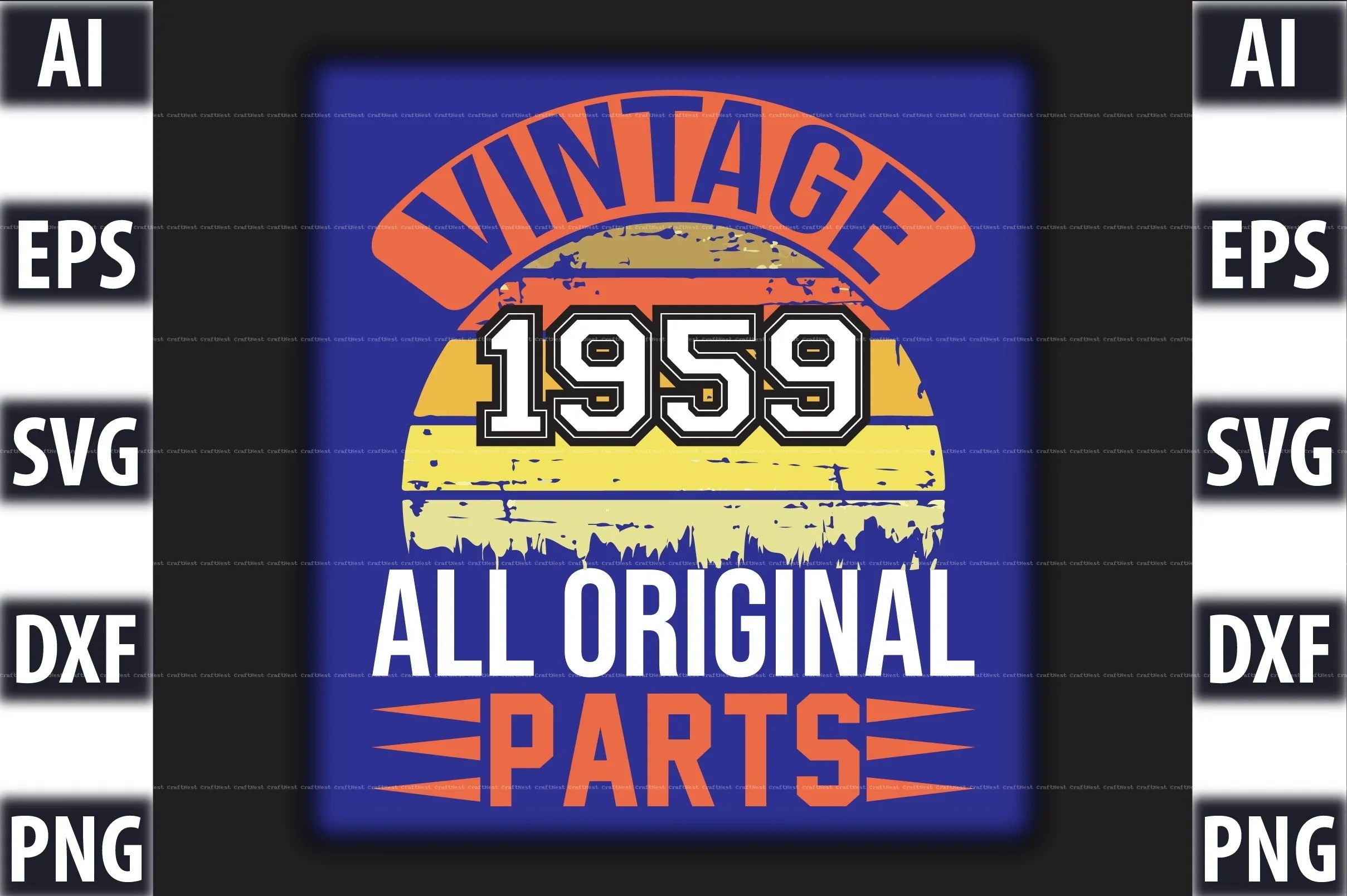 Vintage T-Shirt Design SVG Bundle 2 - CraftNest - Digital Crafting and Art