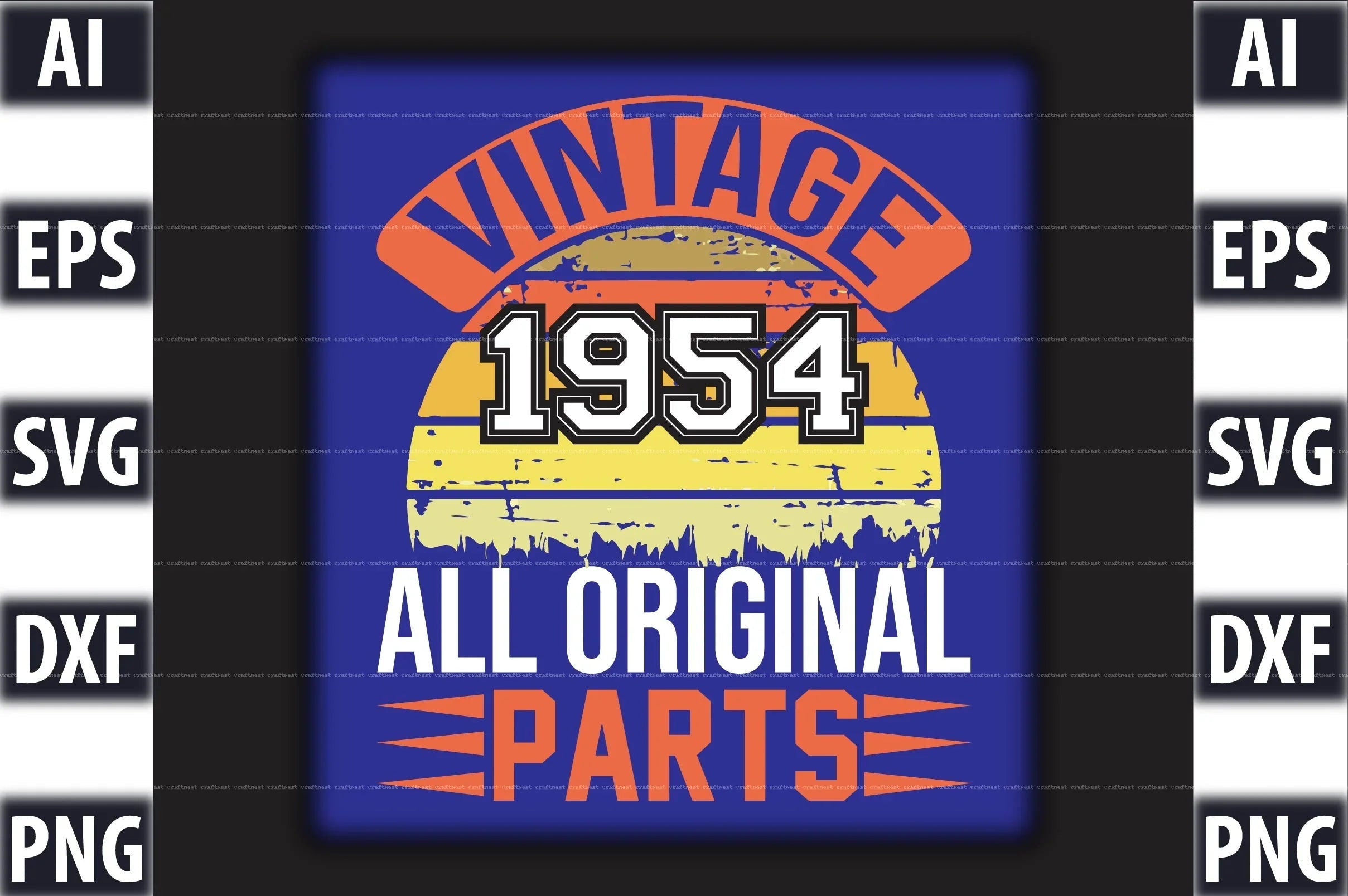 Vintage T-Shirt Design SVG Bundle 2 - CraftNest - Digital Crafting and Art