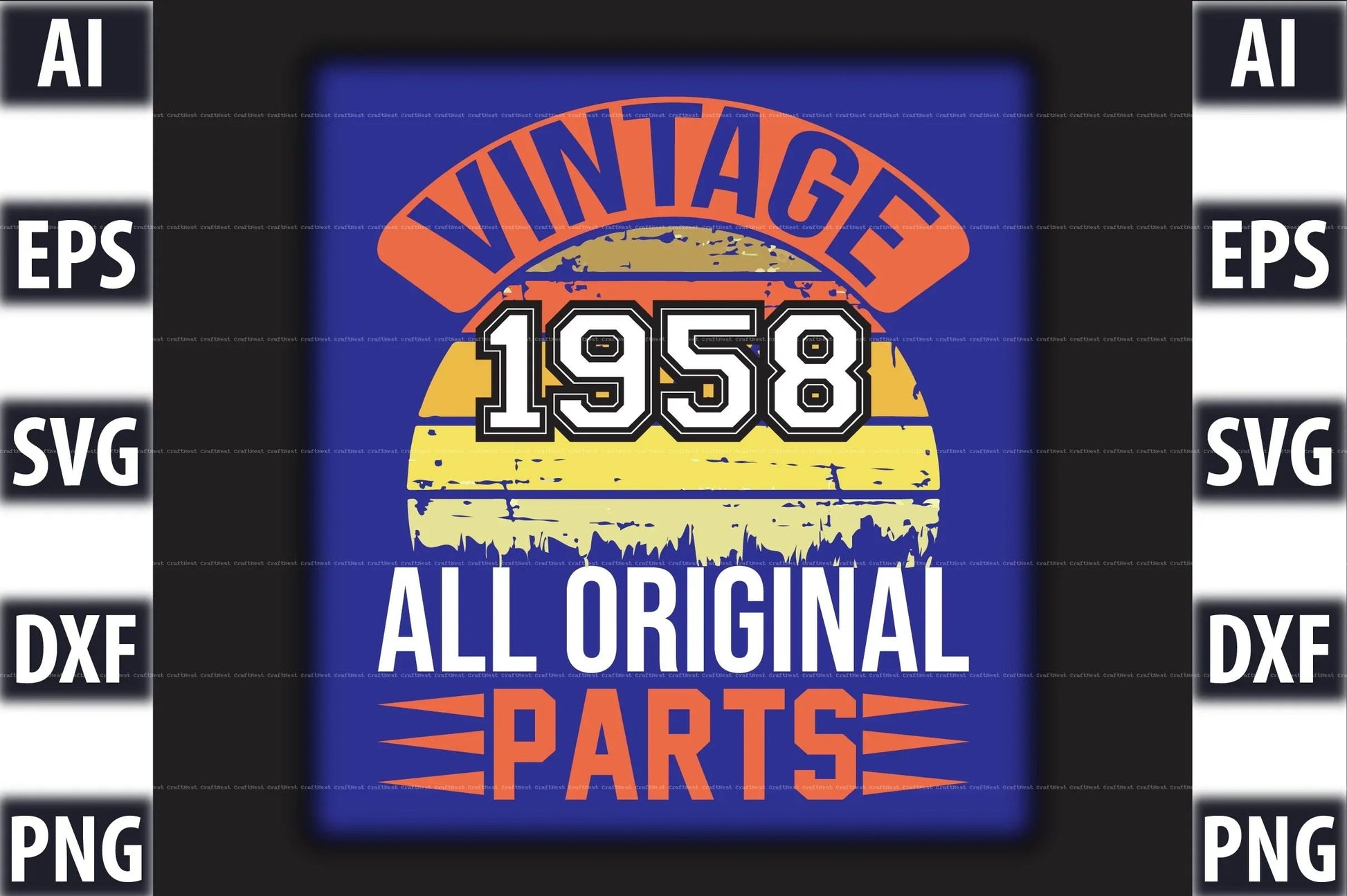 Vintage T-Shirt Design SVG Bundle 2 - CraftNest - Digital Crafting and Art