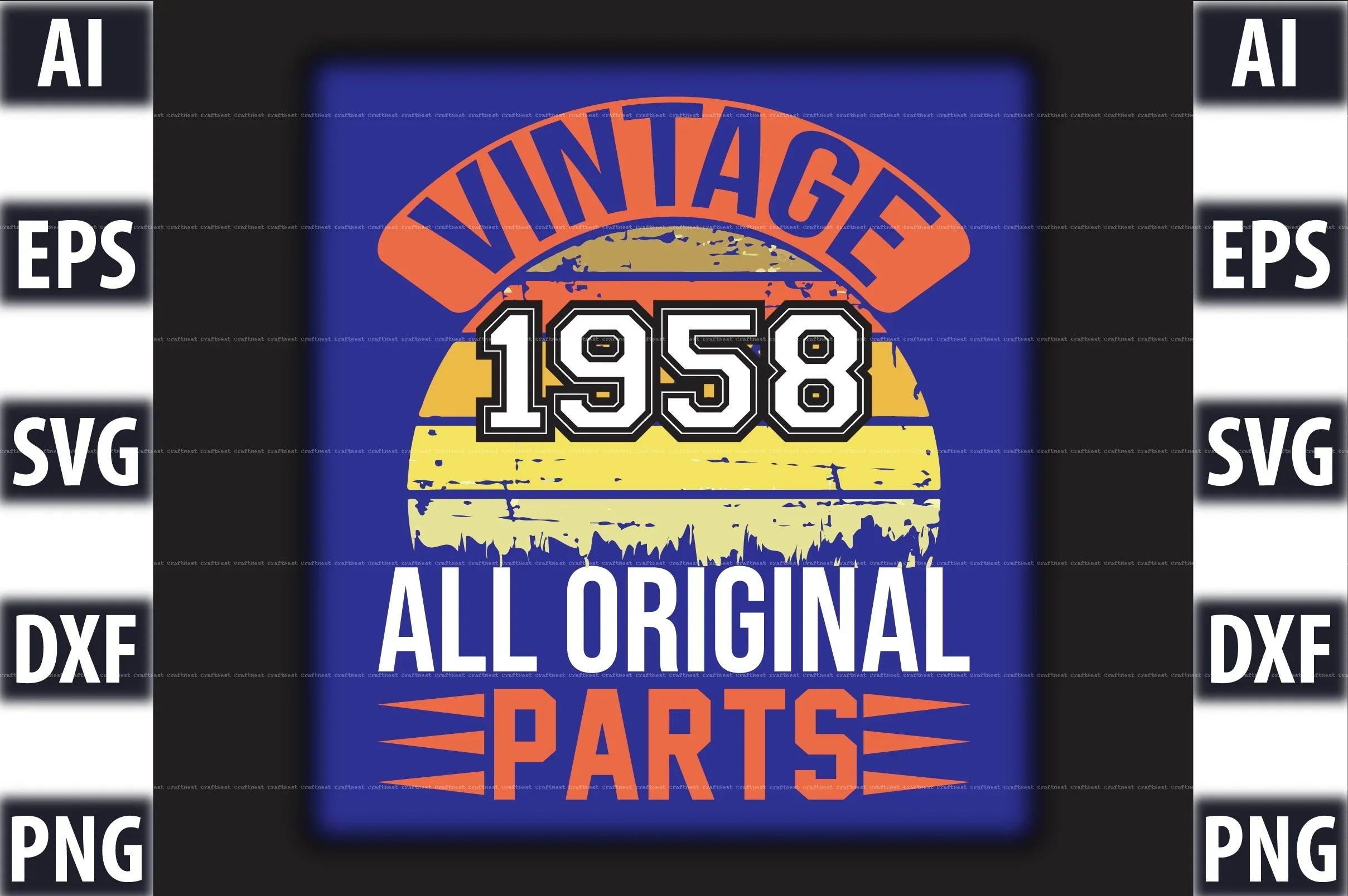 Vintage T-Shirt Design SVG Bundle 2 - CraftNest - Digital Crafting and Art