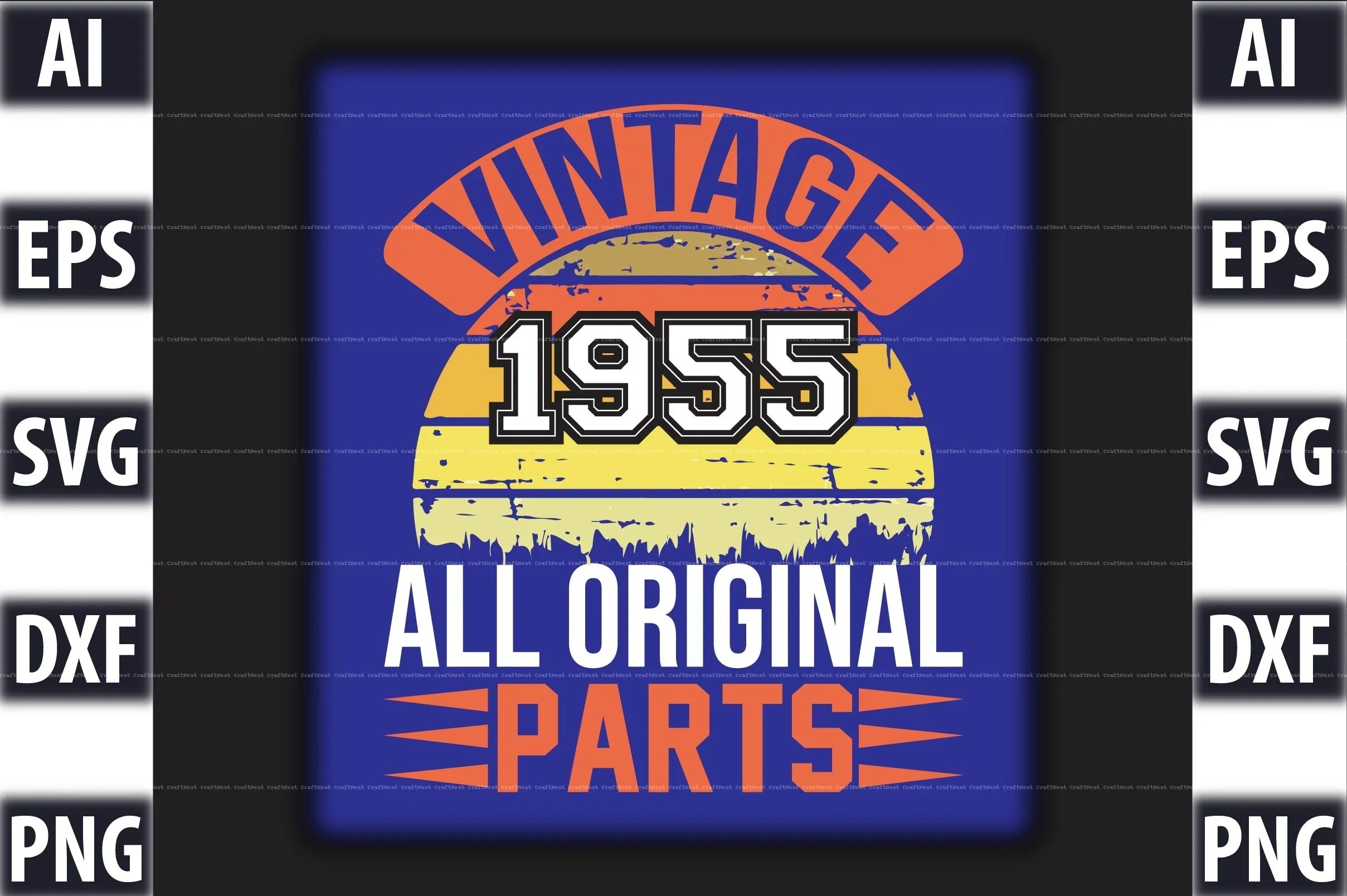 Vintage T-Shirt Design SVG Bundle 2 - CraftNest - Digital Crafting and Art