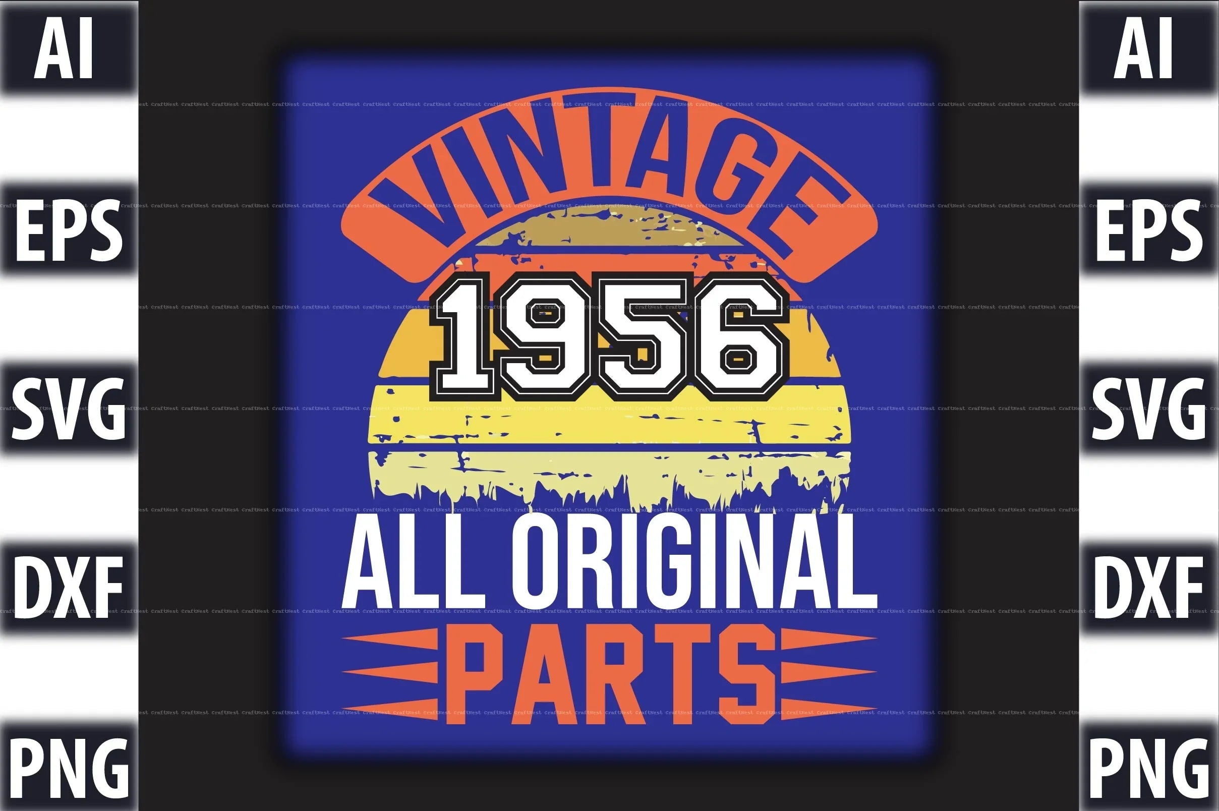 Vintage T-Shirt Design SVG Bundle 2 - CraftNest - Digital Crafting and Art