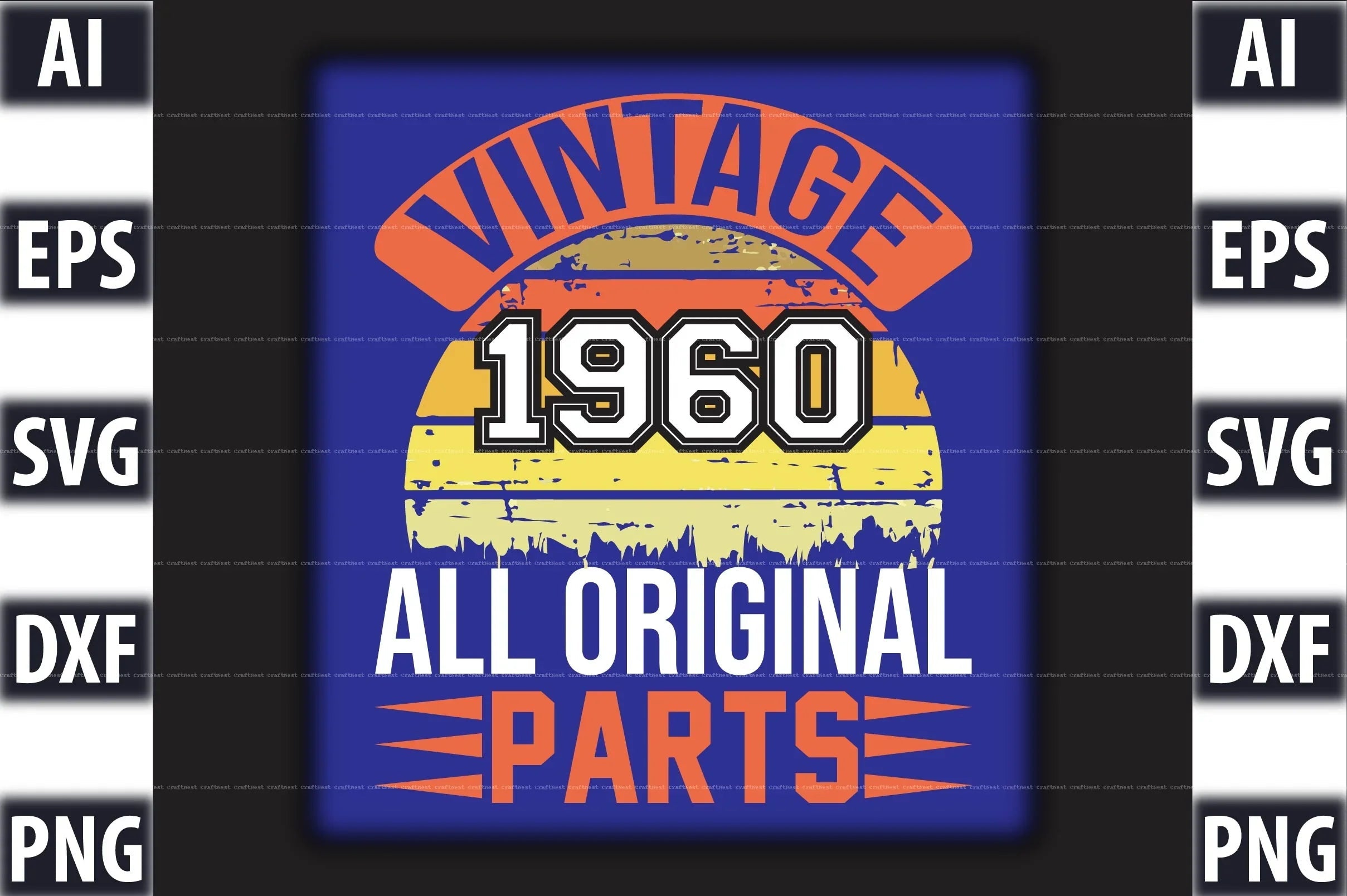 Vintage T-Shirt Design SVG Bundle 2 - CraftNest - Digital Crafting and Art