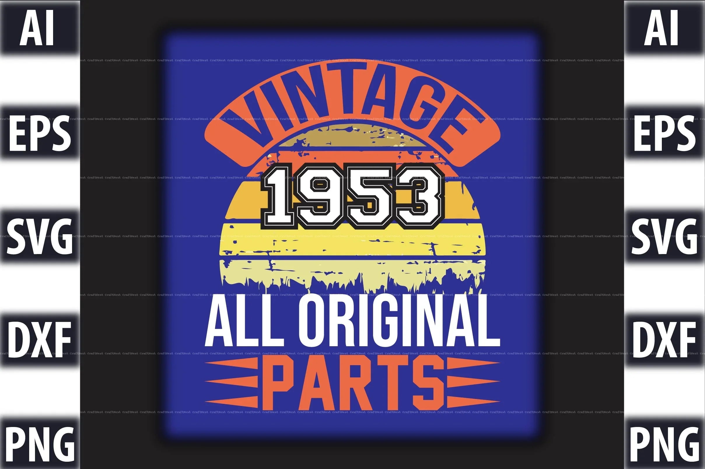 Vintage T-Shirt Design SVG Bundle 2 - CraftNest - Digital Crafting and Art