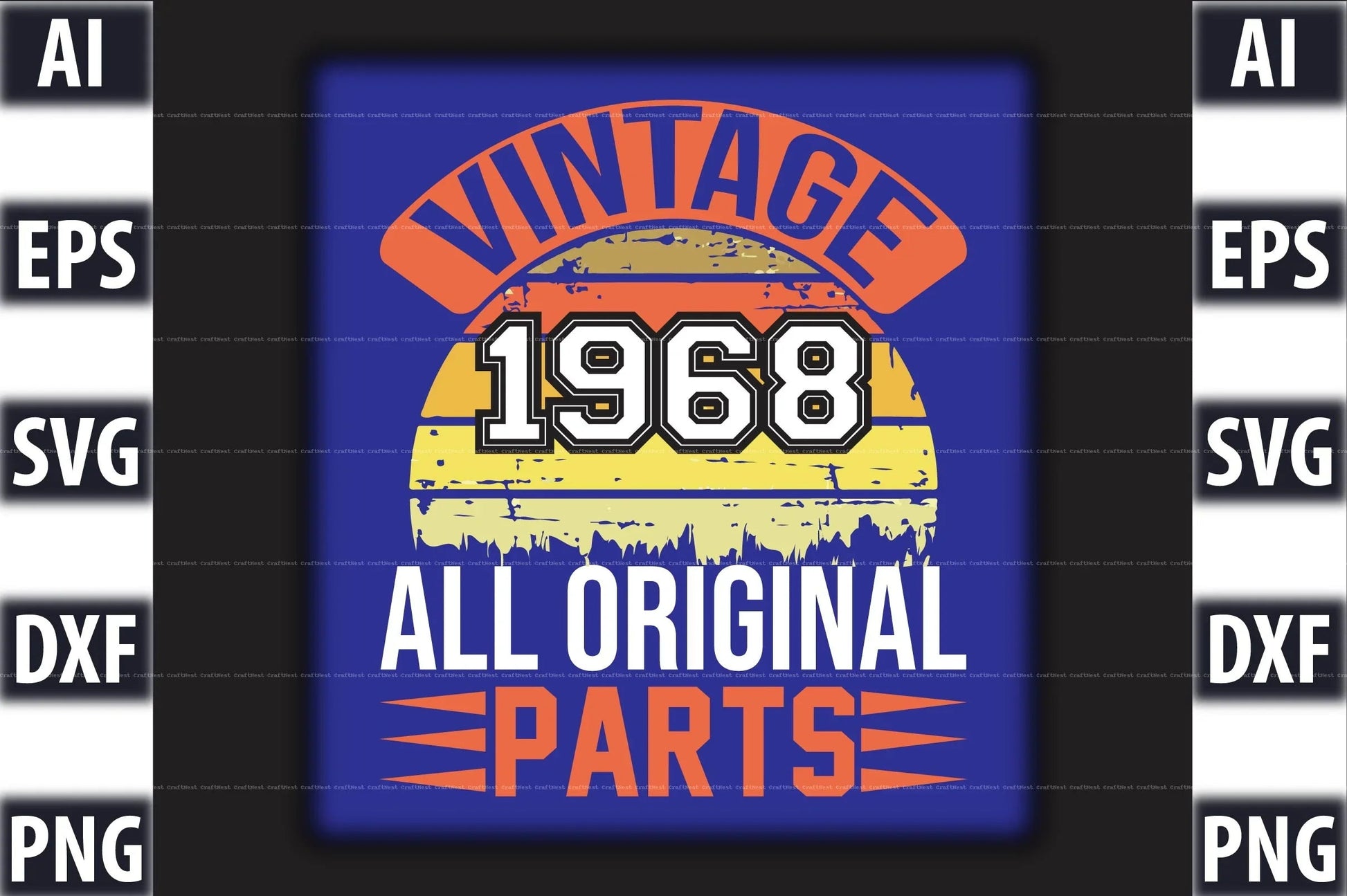 Vintage T-Shirt Design SVG Bundle 2 - CraftNest - Digital Crafting and Art