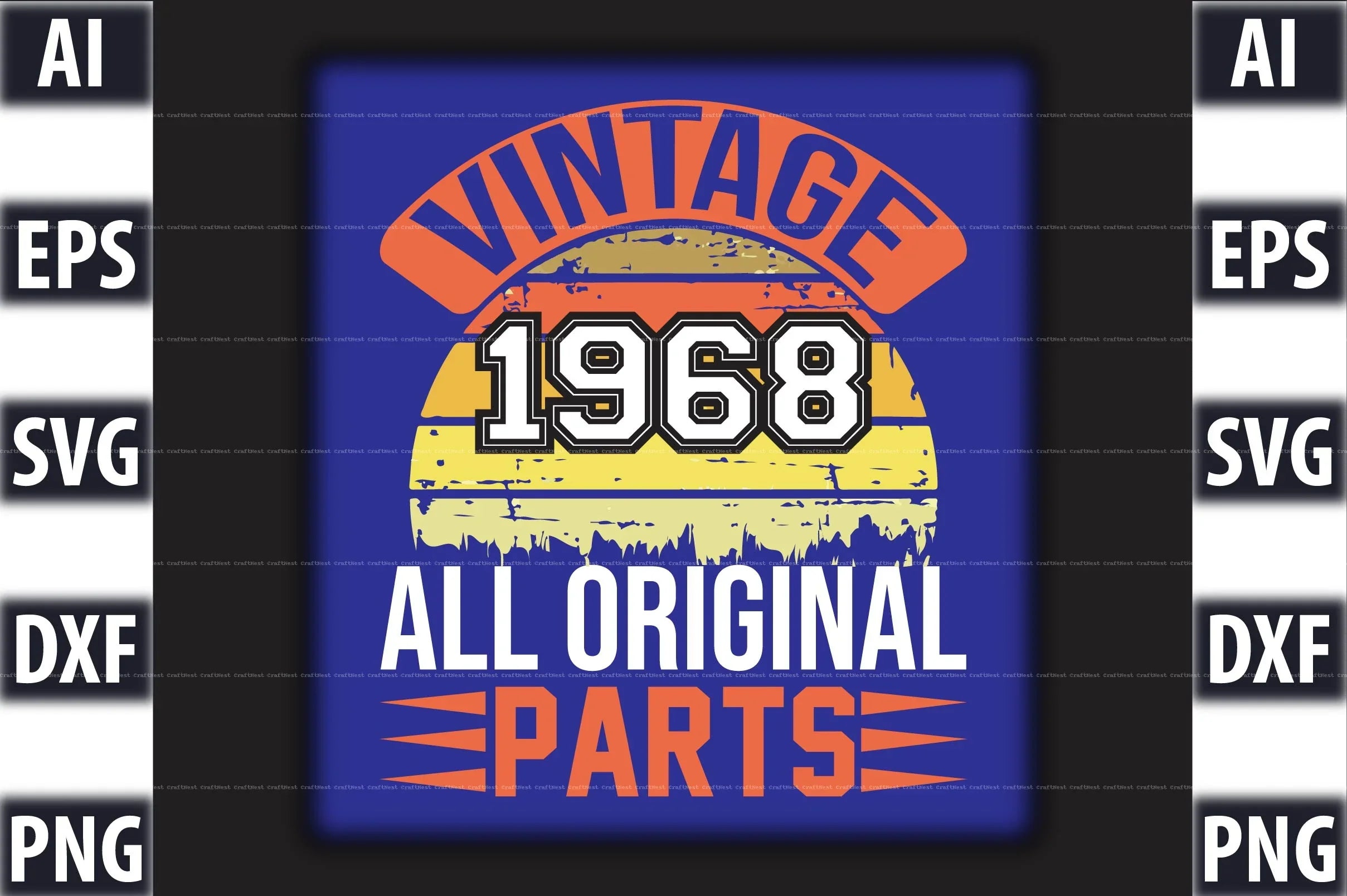 Vintage T-Shirt Design SVG Bundle 2 - CraftNest - Digital Crafting and Art