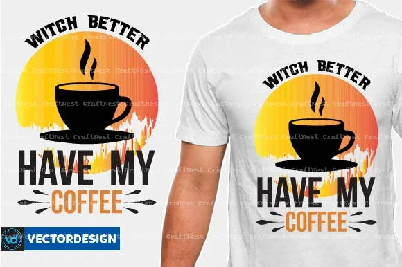 Coffee T-Shirt Design SVG Bundle 3 - CraftNest - Digital Crafting and Art