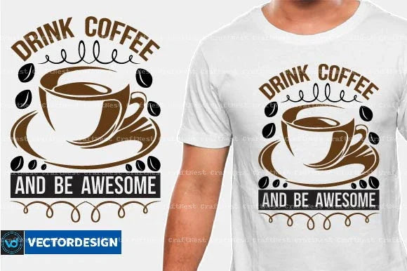 Coffee T-Shirt Design SVG Bundle 3 - CraftNest - Digital Crafting and Art