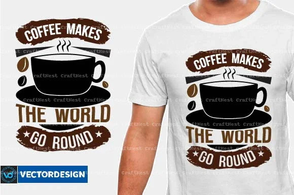 Coffee T-Shirt Design SVG Bundle 3 - CraftNest - Digital Crafting and Art