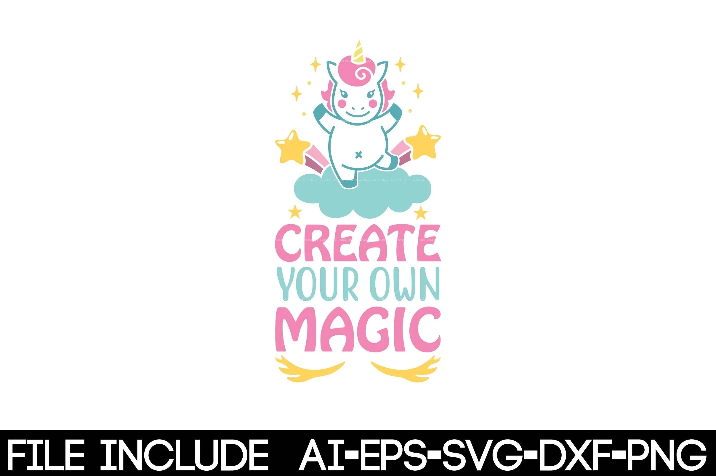 Unicorn SVG Bundle for Crafting