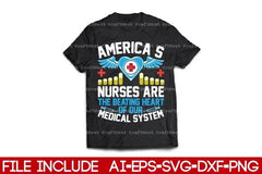 Nurse T-Shirt SVG Bundle - CraftNest - Digital Crafting and Art