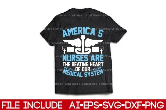 Nurse T-Shirt SVG Bundle - CraftNest - Digital Crafting and Art