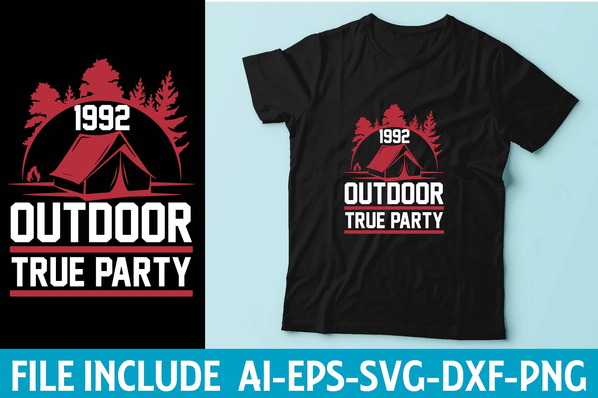 Camping T-Shirt Bundle 4 - CraftNest - Digital Crafting and Art