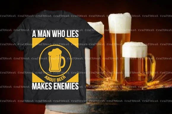 Beer T-Shirt Design SVG Bundle - CraftNest - Digital Crafting and Art
