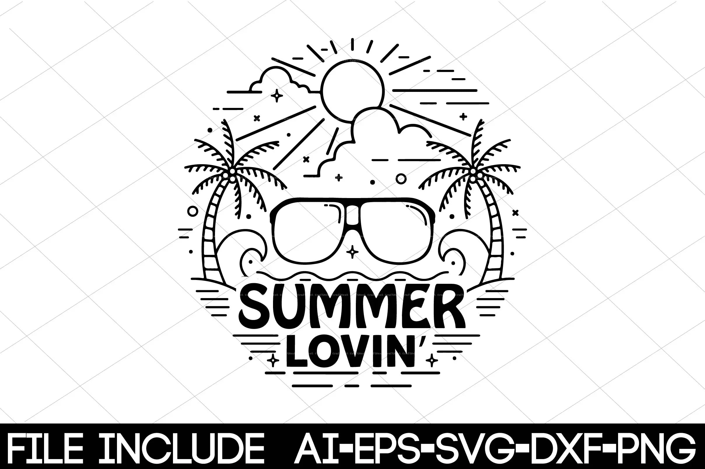 Summer Design SVG Bundle 4 - CraftNest - Digital Crafting and Art