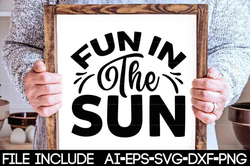 Summer Design SVG Bundle  Pack - CraftNest - Digital Crafting and Art