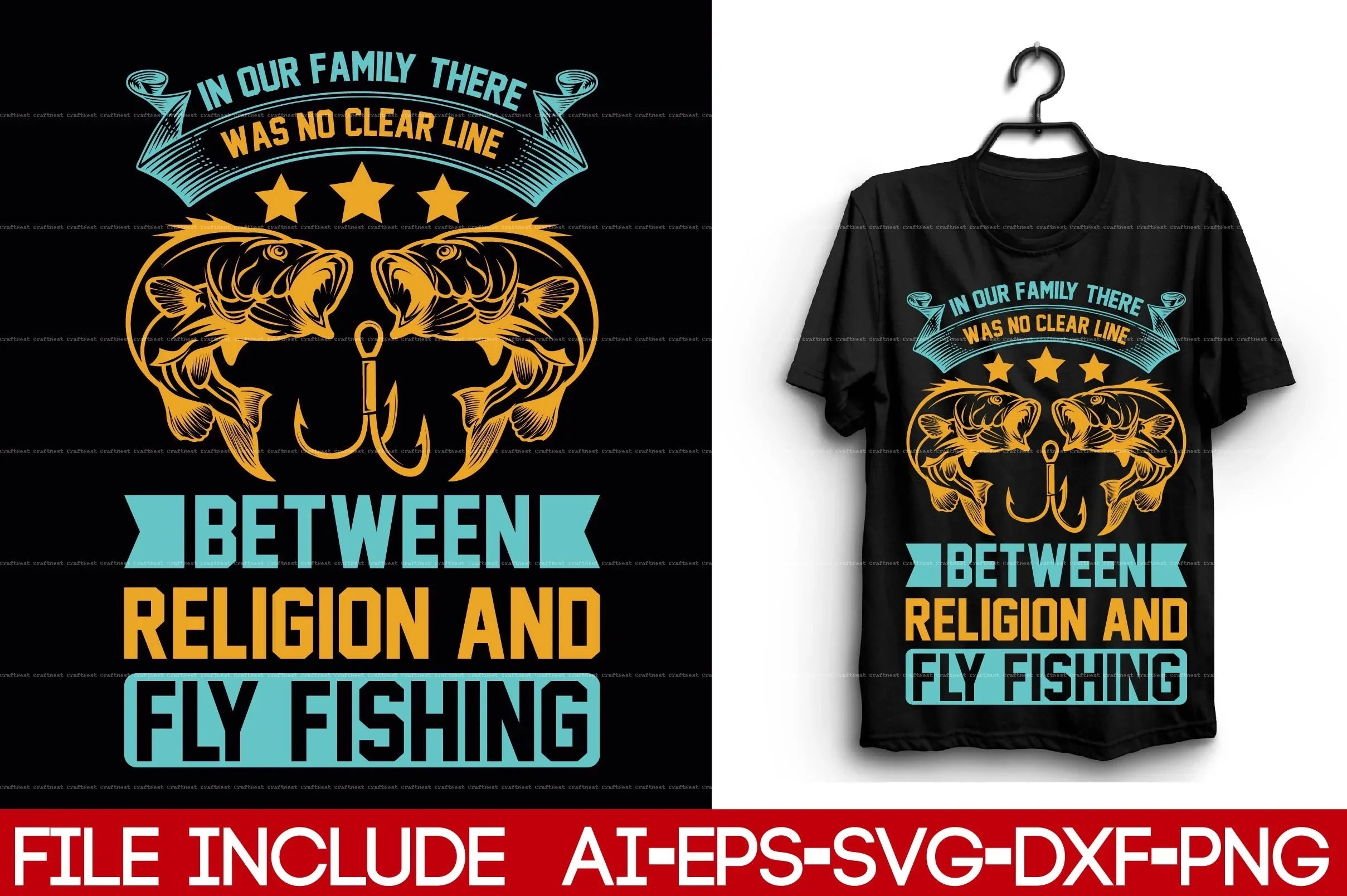Fishing T-Shirt Design SVG Bundle
