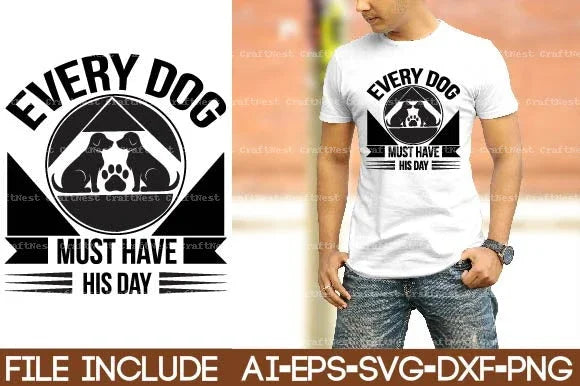 Dog T-Shirt SVG Bundle 99 - CraftNest - Digital Crafting and Art