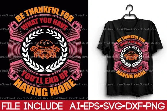 Thanksgiving T-Shirt Design SVG Bundle