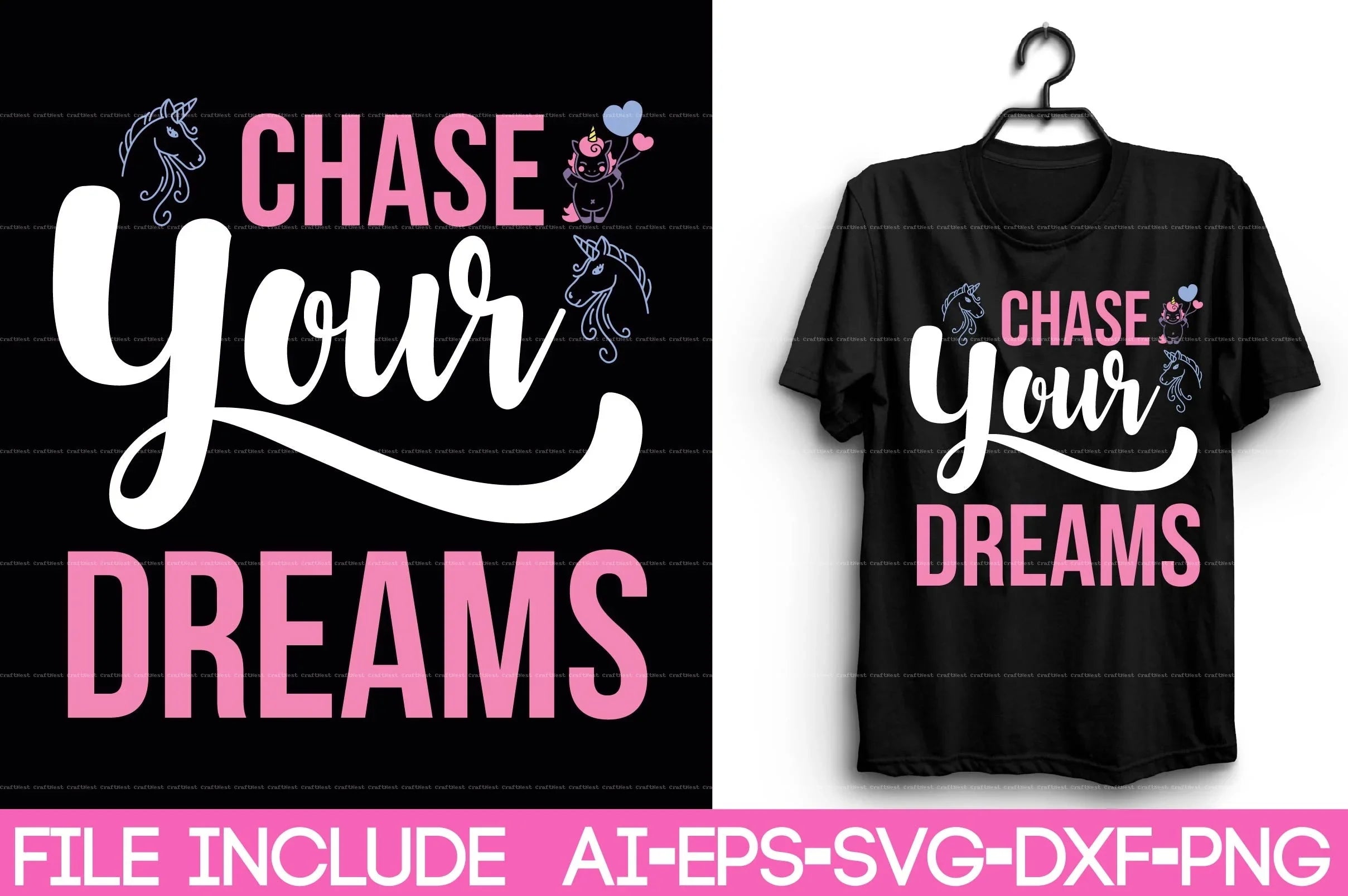 Unicorn T-Shirt Design SVG Bundle