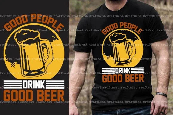 Beer T-Shirt Design SVG Bundle 2 - CraftNest - Digital Crafting and Art