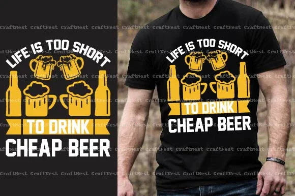 Beer T-Shirt Design SVG Bundle 2 - CraftNest - Digital Crafting and Art