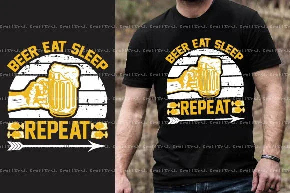 Beer T-Shirt Design SVG Bundle 2 - CraftNest - Digital Crafting and Art
