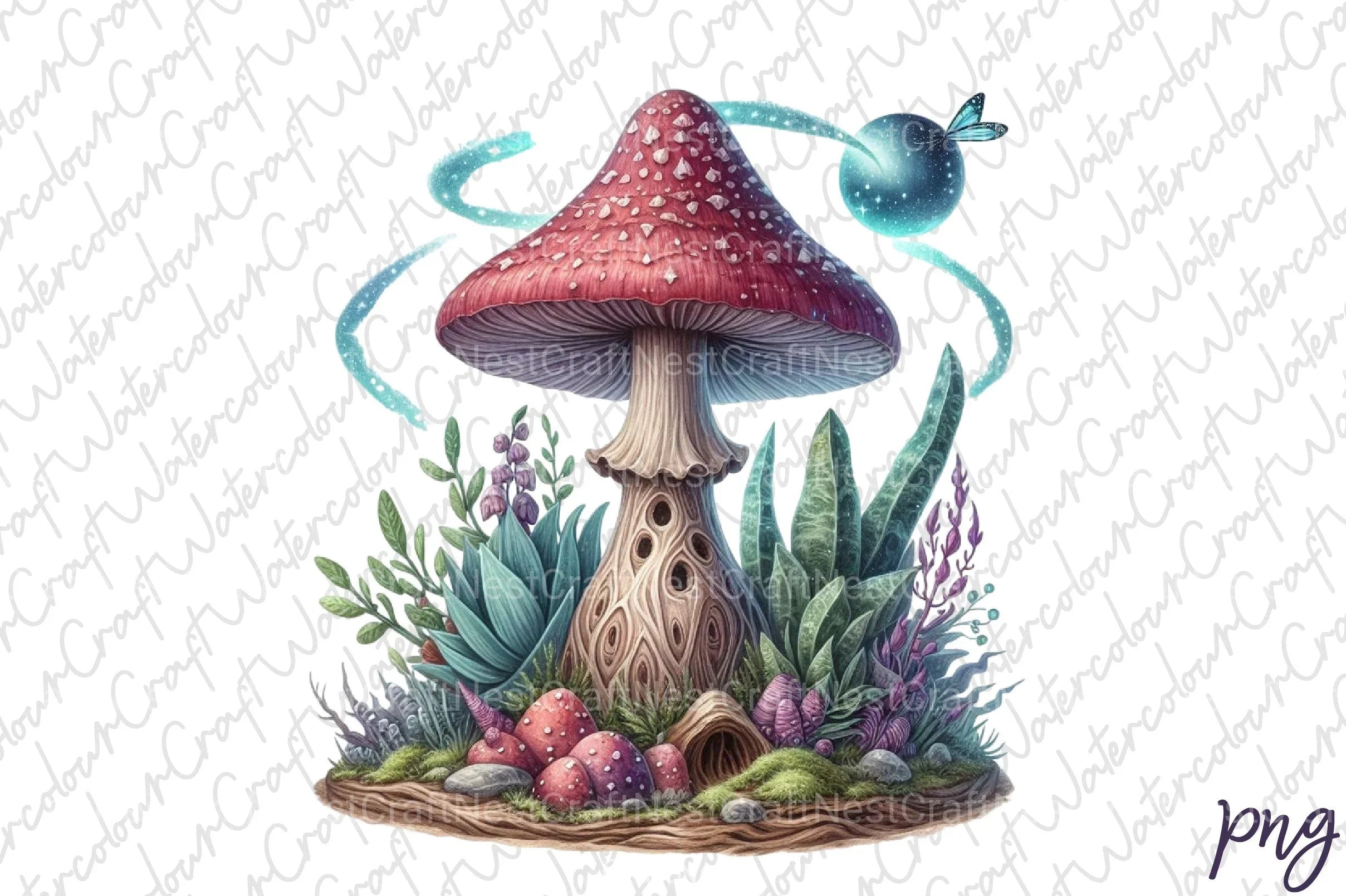 Mushrooms Clipart Bundle 15 - CraftNest - Digital Crafting and Art