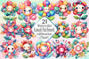 Kawaii Patchwork Clipart Bundle
