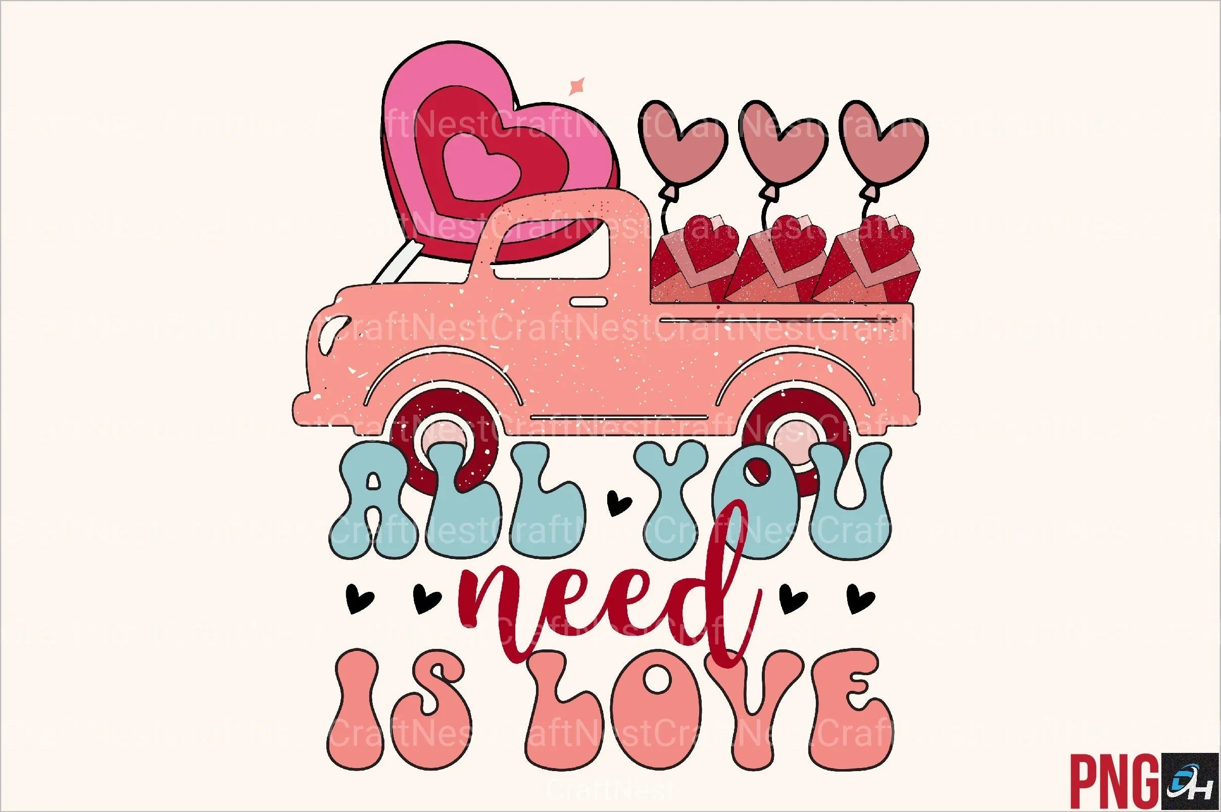 Retro Valentine's Day Clipart Bundle 2 - CraftNest - Digital Crafting and Art