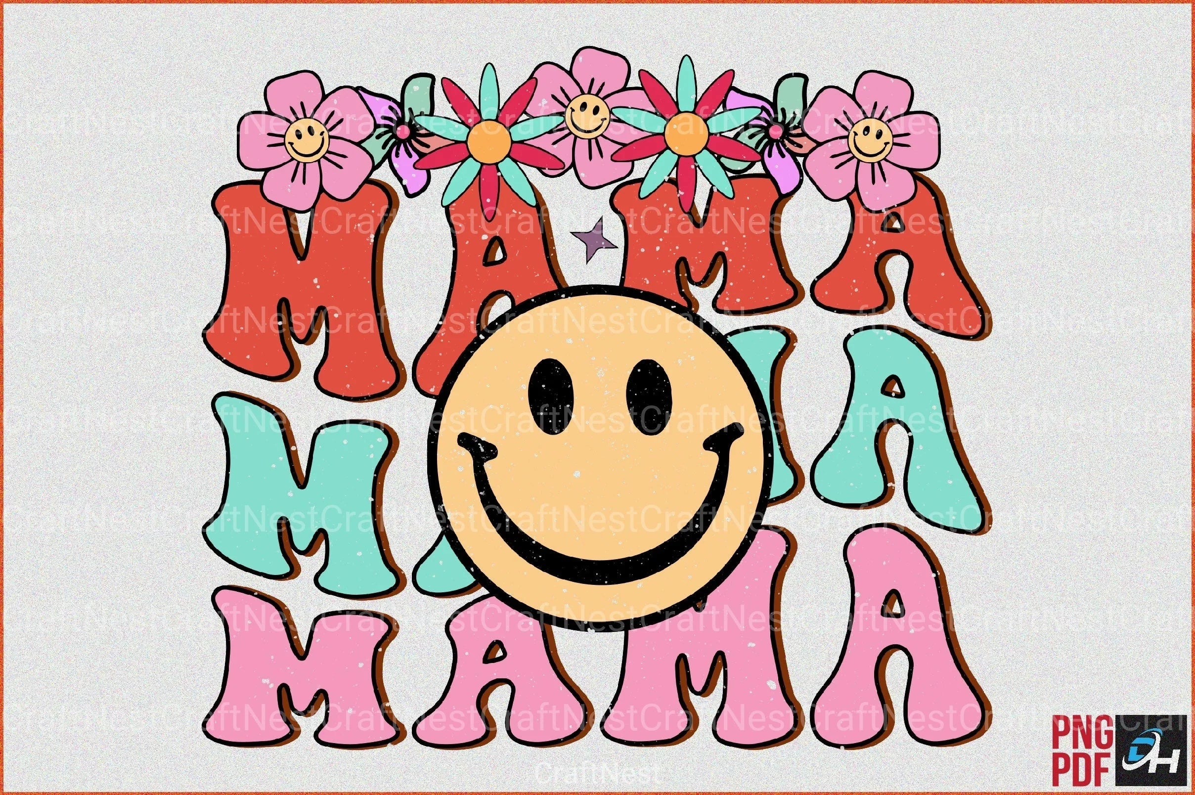 Retro Mama Clipart Bundle 4 - CraftNest - Digital Crafting and Art
