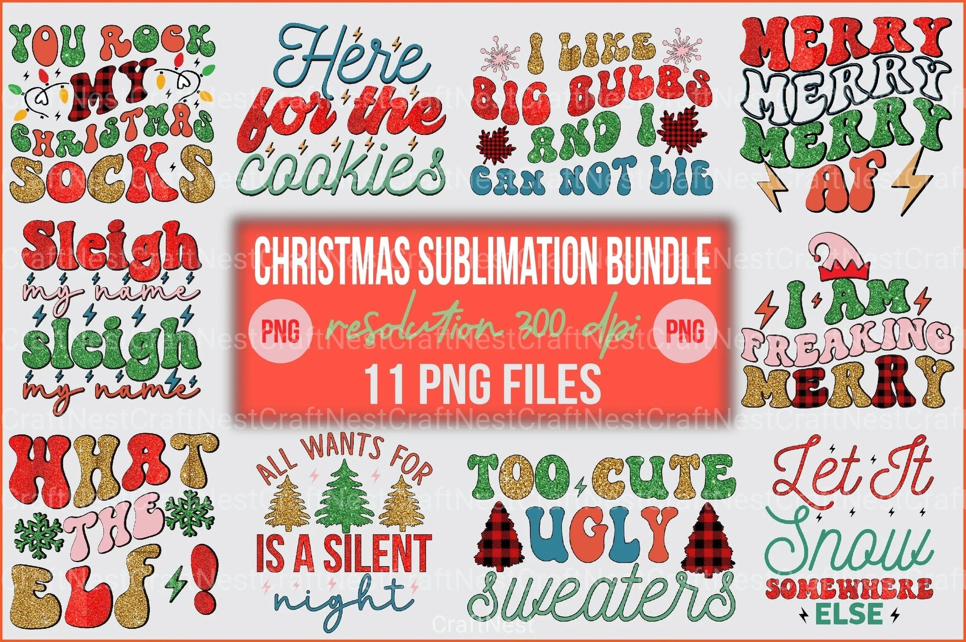 Christmas Clipart Bundle 11 - CraftNest - Digital Crafting and Art