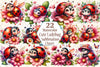 Cute Ladybug Clipart Bundle