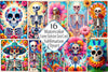 Funny Skeleton Tarot Card Clipart Bundle