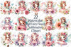Cute Fairy Flower Doll Clipart Bundle