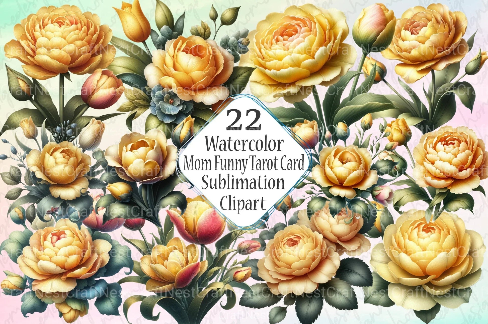 Vintage Flowers Clipart Bundle 12 - CraftNest - Digital Crafting and Art