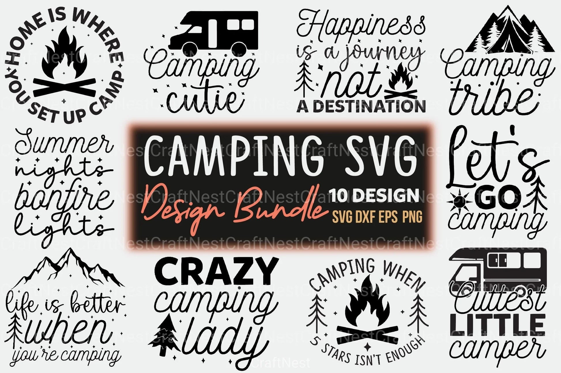 Camping Bundle 23 - CraftNest - Digital Crafting and Art