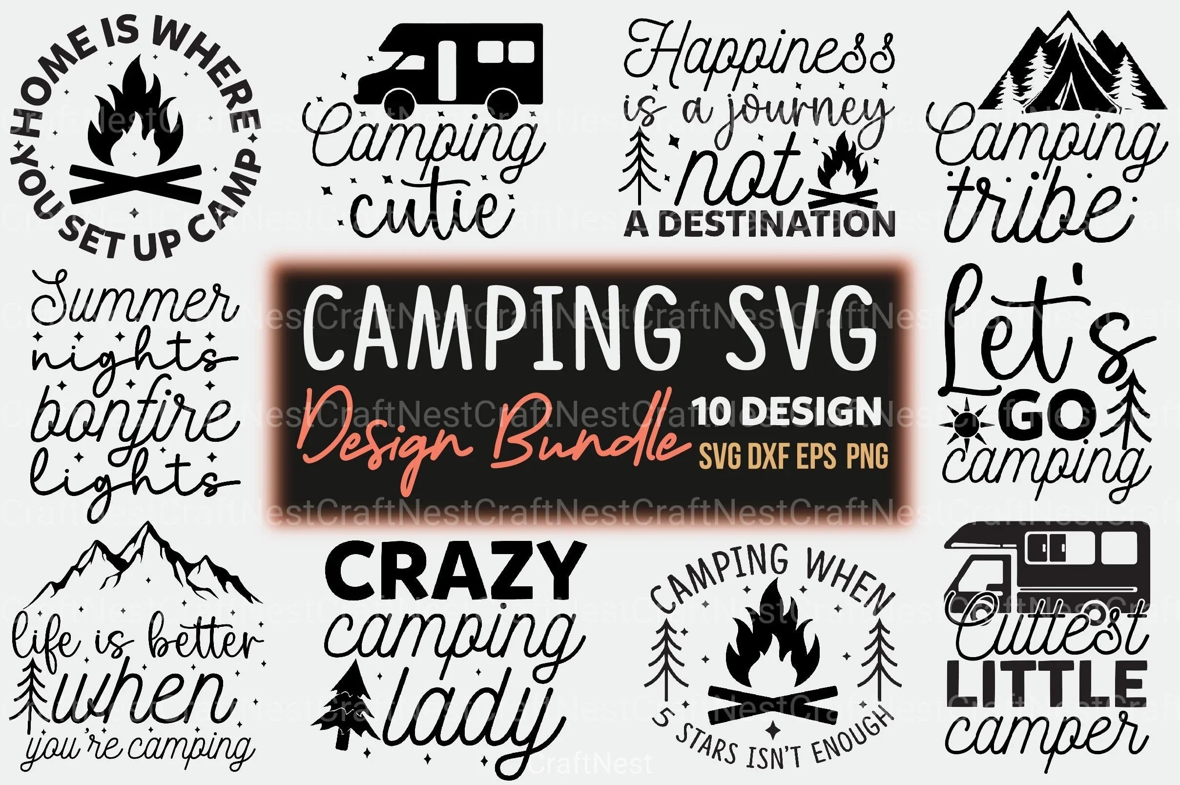 Camping Bundle 23 - CraftNest - Digital Crafting and Art