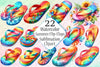 Summer Flip Flops Clipart Bundle