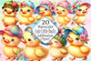 Cute Little Ducks Clipart Bundle