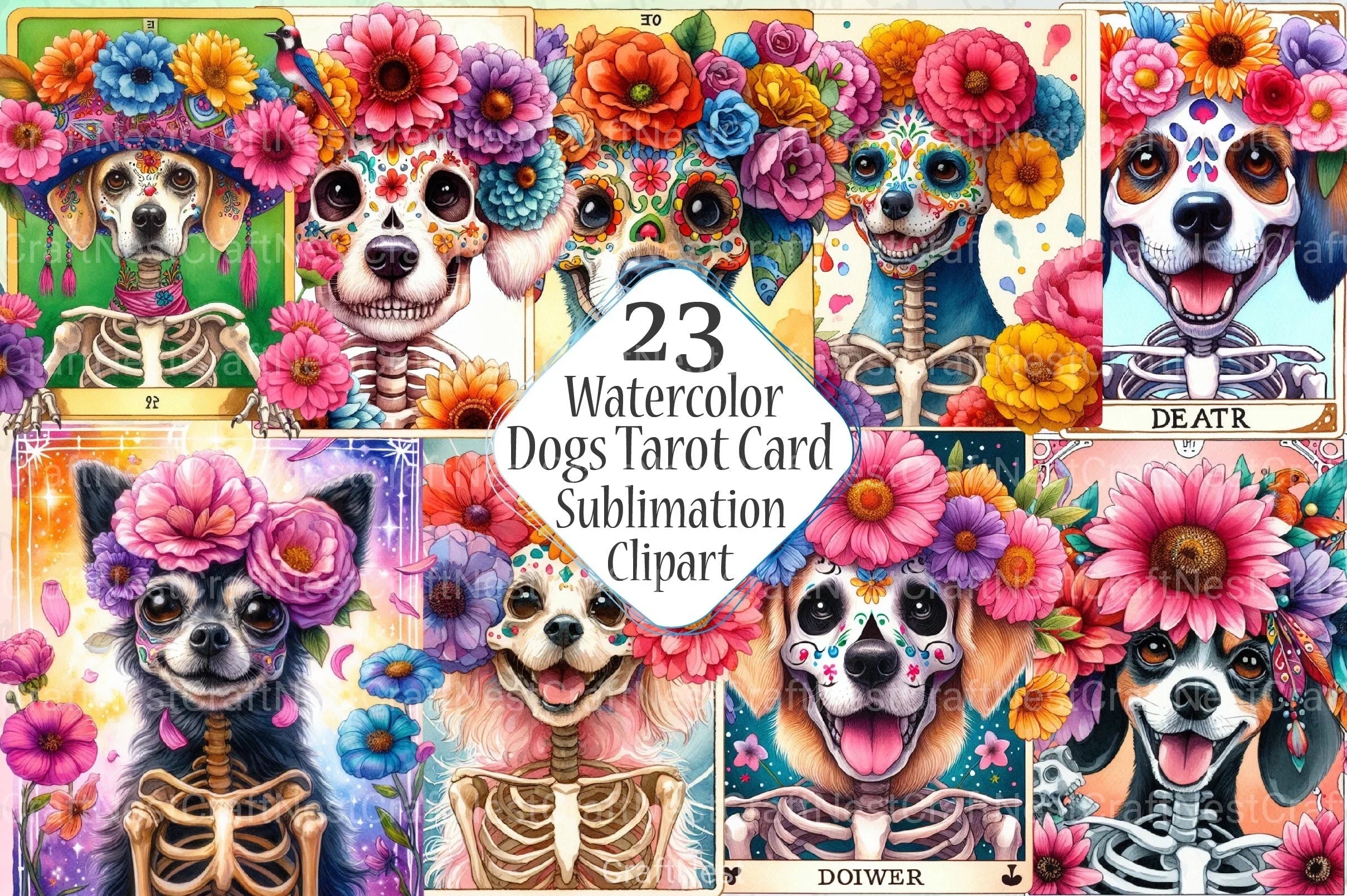 Dog Tarot Card Clipart Bundle - CraftNest - Digital Crafting and Art