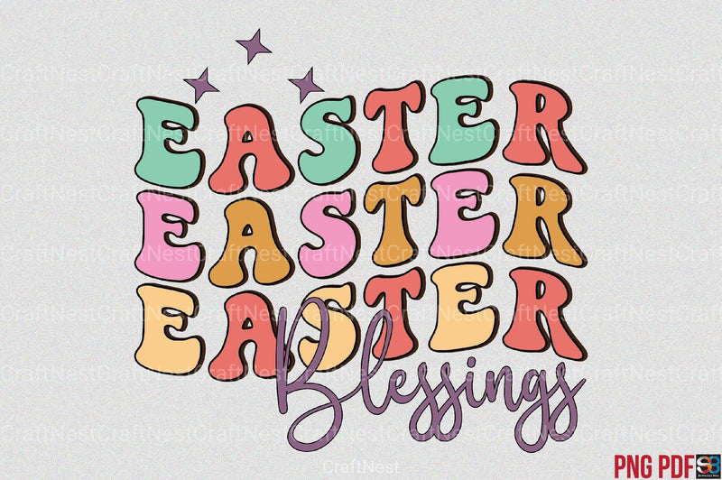Retro Easter Clipart Bundle 9 - CraftNest - Digital Crafting and Art