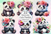Pandas Clipart Bundle