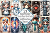 Funny Nurse Tarot Card Clipart Bundle for 12-Hour Shifts