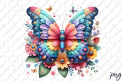 Cute Butterflies Clipart Bundle 1 - CraftNest - Digital Crafting and Art