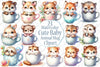 Cute Baby Animal Clipart Bundle