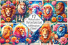 The Leo Tarot Card Clipart Bundle